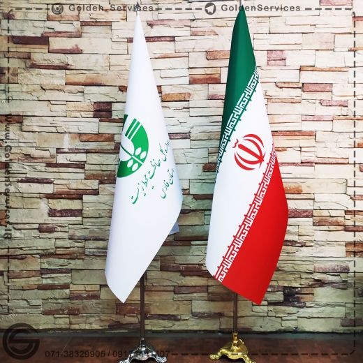 چاپ بر  روی پرچم تشریفاتی در شیراز