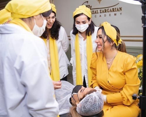آموزش هاشور ابرو در شمال تهران