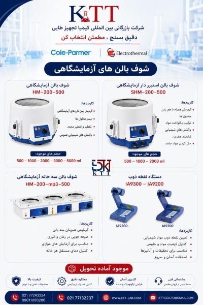 نمایندگی فروش شوف بالن و نقطه ذوب الکتروترمال